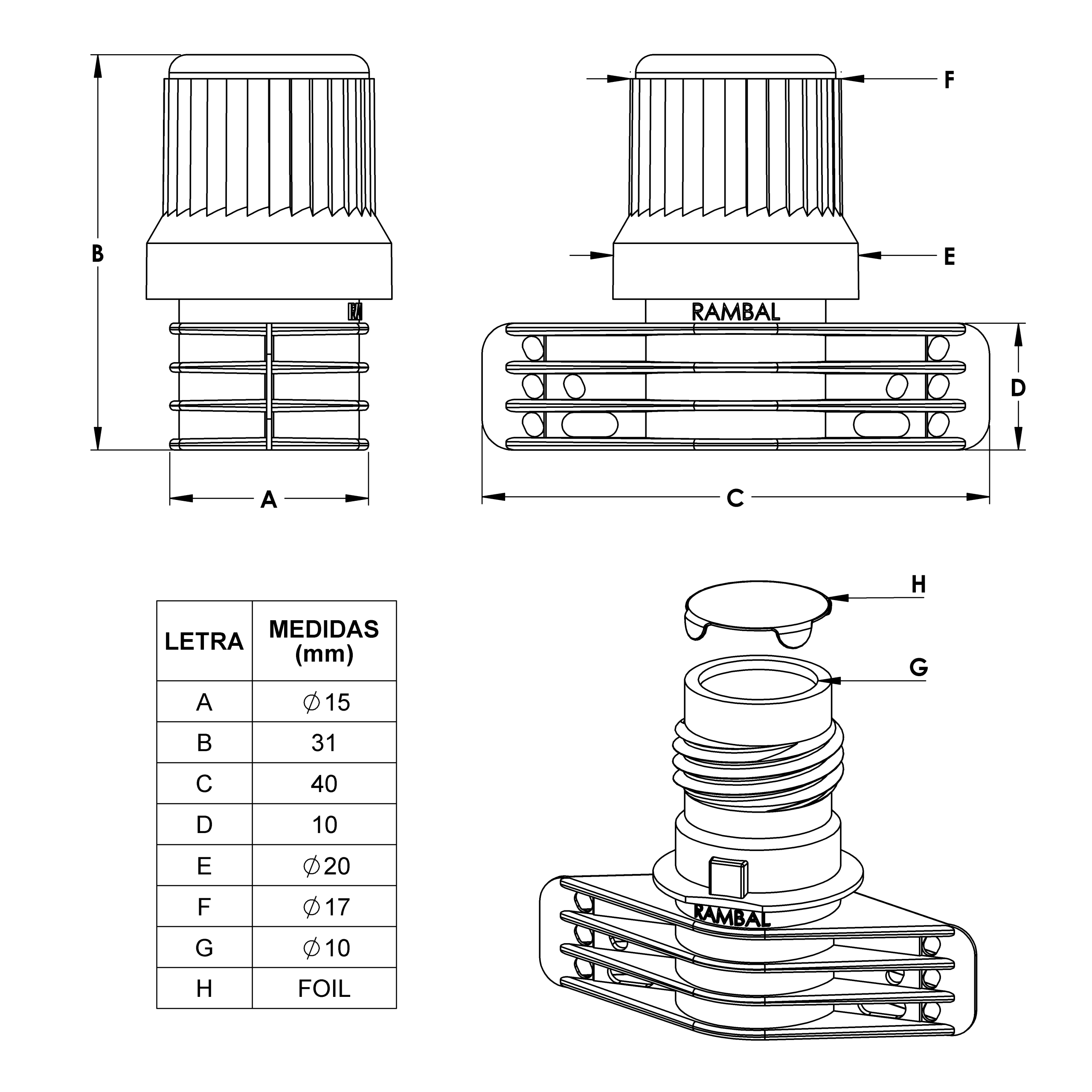 Dosificador Lateral 15mm Foil RP - Image 3