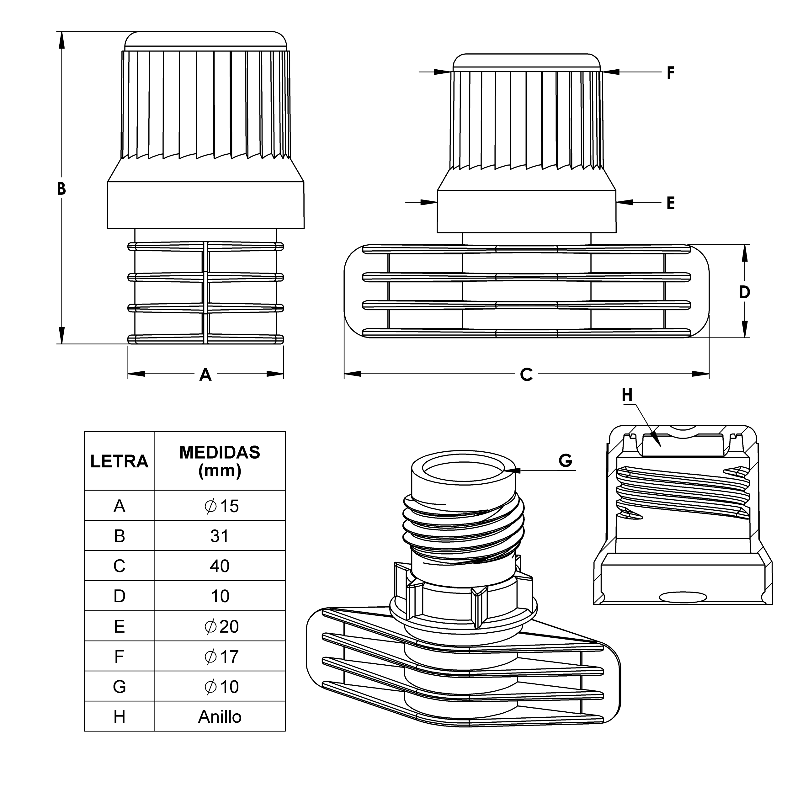 Dosificador Lateral 15mm Anillo - Image 3