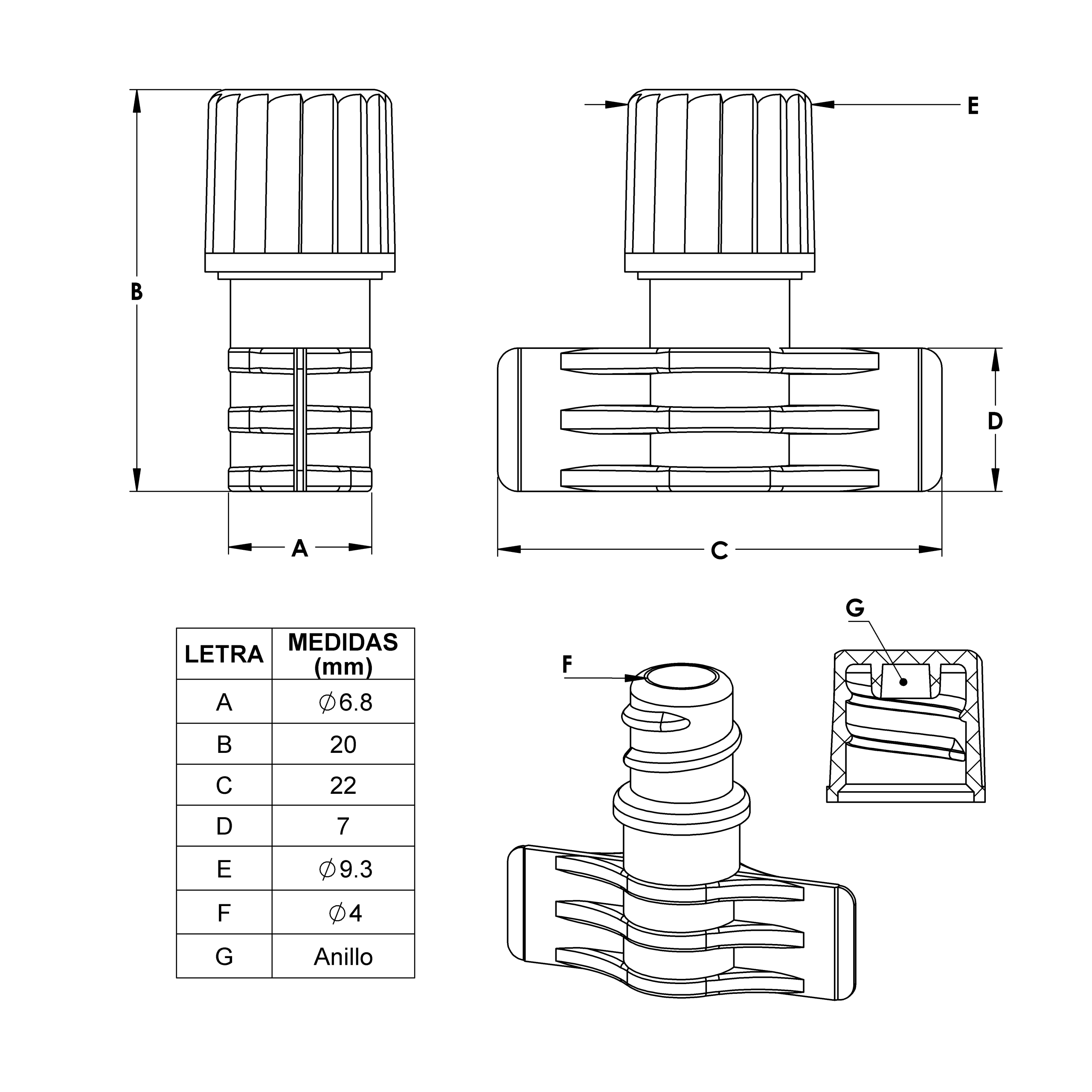 Dosificador Lateral Mini Anillo Rosca - Image 3